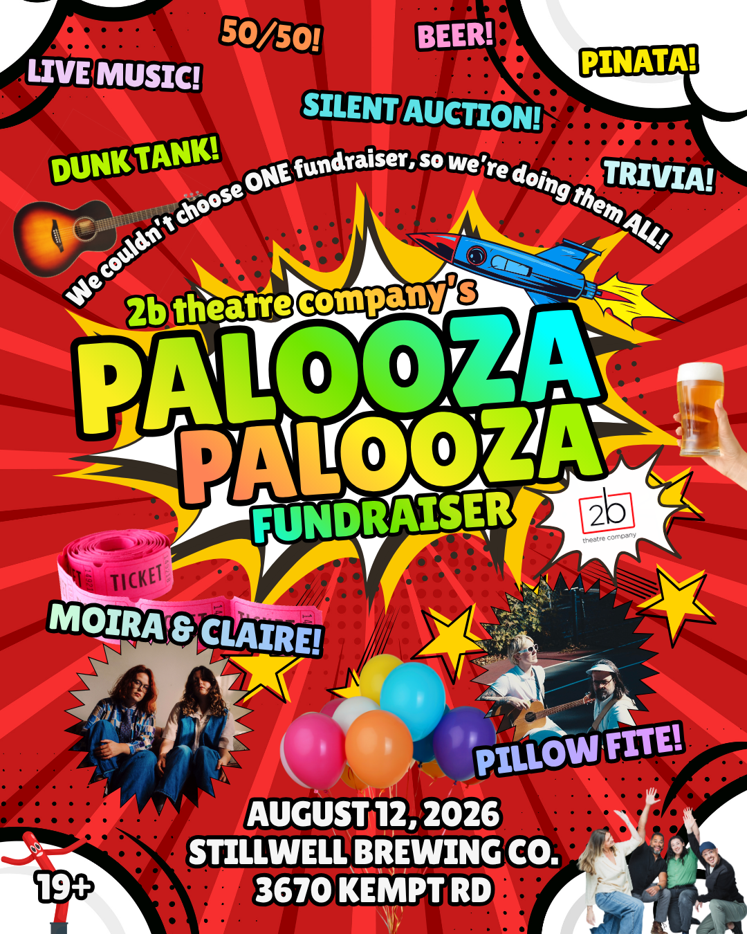 PaloozaPalooza Fundraiser presented by 2b theatre